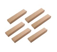 TOYANDONA 6 Stück Karton Uhrenbox mit Schwamm Polsterung Langlebige Schmuck aufbewahrungsbox für Armbänder und Halsketten Rechteckige Geschenkbox in Khaki für Reise und Alltag