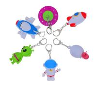 TOYANDONA 6 Stück Teiliges LED taschenlampen schlüsselanhänger Sound Kleine Tierische Schlüsselringe Kreative Krankenschwester schlüsselanhänger Robuste als Geschenk und Taschenaccessoire