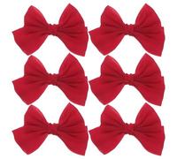 TOYANDONA 6er-Pack Haarschleifen: Süße Schleifenclips, kleine Haarspangen mit Schleife für Geburtstagsfeiern, Festivals, Babypartys - niedliche Haaraccessoires für kleine Mädchen, Kleinkinder,
