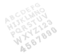 TOYANDONA 72 Stück Aufbügelbare Buchstaben und Zahlenaufnäher Gestickte Applikationen aus Stickgarn Weiß zum Aufnähen und Aufbügeln für Kleidung Kleider und Jeans Selbstgemacht