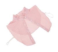 TOYANDONA Abnehmbarer Gestreifter Zierkragen für Damen Dekorativer Hemdkragen aus Weichem Material Vielseitig Kombinierbar mit Pullover und V Ausschnitt Cardigan
