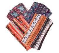 TOYANDONA Afrikanische Stirnbänder Damen 4 Stück Elastische Geknotete Yoga Haarbänder Aus Stoff Breites Formstabiles Schweißband Für Sport Und Alltag