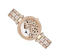 TOYANDONA Damen Diamant Armbanduhr Quarzuhr Edelstahlband Roségold Vollbesetzt Bling Schmuck für Alltag Party Festival