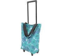 TOYANDONA Faltbarer Einkaufstrolley bis 21kg Traglast aus Canvas und ABS mit Rädern klappbar leicht zu bedienen Tragbare Einkaufstasche für Einkaufen und Reisen