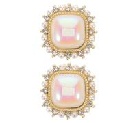 TOYANDONA Hemd Manschettenknöpfe Quadratische Perlmutt-ärmelknöpfe Smokinghemdknöpfe für Businesshemden Anzugaccessoires Hochwertige Vielseitige Styling-optionen für Damen und Smoking