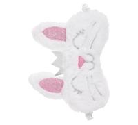 TOYANDONA Kaninchen Schlafmaske Plüsch Augenbinde für Mädchen und Frauen Weiches Hautfreundliches Material Elastisches Band Verdunkelungsschlafmaske für Reisen und Nickerchen
