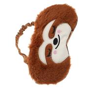 TOYANDONA Niedliche Schlafmaske aus Plüsch mit Faultier Motiv Verstellbares Elastisches Band Leichte Augenbinde für Jungen für Mittagspausen und Nickerchen
