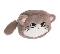 TOYANDONA Plüsch Katzen Münzgeldbörse für Mädchen Geräumiges Kleines Portemonnaie aus Weichem Material mit Cartoon Katzenmotiv Reise und Alltagstasche in Beige Weiß