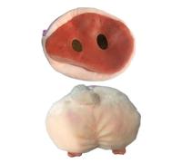 TOYANDONA Plüsch Münzbeutel Damen Süßer Kartenbeutel mit Reißverschluss 2 Stück im Cartoon Design in Schweinenase und Schweineschwanz Form für Reisen und Shopping