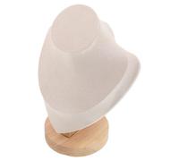 TOYANDONA Präsentationsständer für Büsten und Halsketten, Holz Schmuckständer 19 cm mit stabilem Sockel, geeignet für Händler und Verkaufsflächen