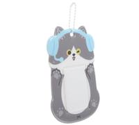 TOYANDONA PVC Kartenhalter Cartoon Tiermotiv Wolf Keychain Kpop Photocard Holder Strap für Mitarbeiter Langlebig Schützend Süßes Accessoire für Fotokarten und Bankkarten