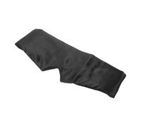 TOYANDONA Schlafmaske Schwarz Doppellagig Atmungsaktiv Augenbinde aus Satin mit Verstellbarem Klettband für Reisen und Seitenschläfer Leicht Faltbar Hautfreundlich Waschbar