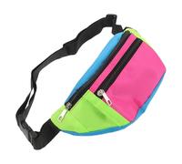 TOYANDONA Stadion-Bauchtasche: Bauchtasche im 80er-Jahre-Stil mit verstellbarem Riemen - Leichte Retro-Hüfttasche, modisches Accessoire für Festivals, Partys und Raves