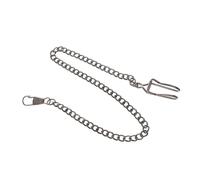 TOYANDONA Vintage Taschenuhrkette Herren Retro Metall Kette Ersatz für Taschenuhr Fob Elegante Weste Kette Gunmetal Stilvoll für Business Dinner und Alltag