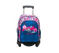 TOYBAGS Hello Kitty Schulrucksack mit Zwei anpassbaren Fächern + Trolley, schwarz, Seitenschutz und Frontstoßschutz, 4 Lenkrollen, 44 x 30 x 20 cm, bunt, M, Casual