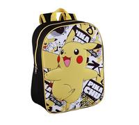 TOYBAGS Pokemon Rucksack mit 3D-Front, EVA, 40 x 30 x 15 cm, Unisex, für Kinder, Schwarz, Größe L, Schwarz, Large