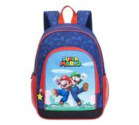 TOYBAGS Super Mario Schulrucksack, 2 Seitentaschen, verstellbare Träger für ganztägigen Komfort, gepolsterter Rücken, 37 x 27 x 17 cm, bunt, M, Casual