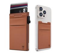 TOYFID Kreditkarteninhaber mit Münzfach, RFID-Schutz Pop-Up Wallet, Herren-Geldbörse, Mini-Geldbörse, Minimalist und Geldbörse auf der Rückseite des Handys