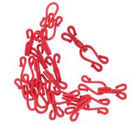 Toyvian 10 Stück Nähkarabinerhaken aus Textilseil und Metall Unsichtbarer Haken und Ösenverschluss für Mäntel Jacken und Hemden Antigape Schutz gegen Kragenlücken zum Annähen ohne