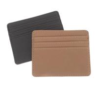 Toyvian 2 Stück Kreditkartenhüllen PU Leder RFID Schutz Kartenetui für Ausweise Bank Buskarten Schlankes Langlebiges Design Praktische Kartenschutzhüllen für Damen und Herren Schwarz und