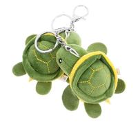 Toyvian 2 Stück Plüsch Schildkröten Schlüsselanhänger Bunte Niedliche Taschenanhänger Leichte Tragbare Bag Charms Praktische Dekoration für Rucksack Handtasche Partygeschenk