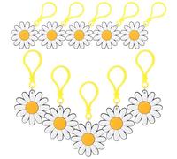 Toyvian 24 Stück Teiliges Gänseblümchen Schlüsselanhänger Süßes Design Modische Taschenanhänger Zufällige Farben Geschenk für Frauen Freundinnen Deko Partygeschenk Zufällige Farbe