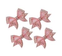 Toyvian 2paar Strass-schleifenschuhe Abnehmbare Schleifen-schuhclips Strass-schuhdekorationen Mit Schleife Schuhclips Für Partys Und Hochzeiten Schuhaccessoires Mit Kristallsteinen