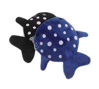 Toyvian 2stücke Plüsch Hai Münztaschen für Damen und Leicht und Kompakt Niedliche Cartoon Geldbörse für Outdoor und Reise