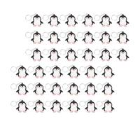 Toyvian 40 Stück Kleiner Pinguin Schlüsselanhänger aus Kunststoff Leichte Tiermotiv Taschenanhänger als Gastgeschenke für Kinderpartys und Veranstaltungen