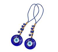 Toyvian Blaues Auge Schlüsselanhänger Böser Blick Anhänger Viel Glück Schlüsselanhänger Blaues Auge Hamsa : 2 Stücke
