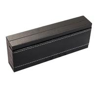 Toyvian Elegante Pu Leder Stifteetui Aufbewahrungsbox für Kugelschreiber mit Metall Kleines Präsentationsetui Praktische Aufbewahrung und Schutz bei Festivalfeiern