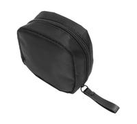 Toyvian Kleiner Kosmetiktasche mit Reißverschluss Tragbare Make Up Tasche S Schwarz mit Rotem Innenfutter Reise Kulturbeutel für Toilettenartikel und Persönliche Pflege