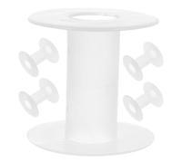 Toyvian Leere Kunststoffspulen 5 Stück Transparent Formstabil Verstellbare Spannung Kabel Organizer für Strom und Datenkabel Nähgarn und Garnspulenhalter