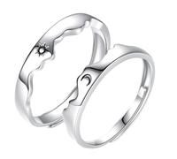 Toyvian Verstellbare Sonnen Mond paarring Schmuck Offener Wrap ring für Modisch Stilvoll Geeignet für Sie und Ihn Liebesbeziehung Geschenk für Partner