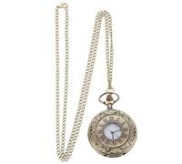 Toyvian Vintage Taschenuhr mit Römischem Zifferblatt und Flip Deckel aus Metall und Kunststoff Leicht und Stoßfest Modisches Accessoire für Männer und Frauen