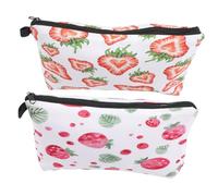 TOYZFRIENDY 2 Stück Reise Kosmetiktasche mit Reißverschluss Polyester Kulturbeutel für Mädchen Make Up Organizer und Toilettenartikel Aufbewahrung