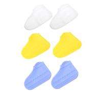 TOYZFRIENDY 3 Paar Wiederverwendbare Silikon Überschuhe Mit Rutschfester Sohle Strapazierfähige Schuhüberzüge Für Regen Schlamm Und Schnee Unisex Schutz Für Outdoor Wandern Und Alltag