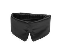 TOYZFRIENDY Seiden Schlaf Augenmaske Verstellbar Augenklappe Zum Einschlafen Reiseaugenmaske Aus Seide Und Seidenimitat-baumwollmaterial Für Reisen Zuhause Hotel Und Meetings Schwarz