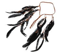 TOYZFRIENDY Vintage Boho Feder Stirnband Damen Haarschmuck mit Dekorativer Quaste Elastisches Haarband für Festival Party Urlaub Sicherer Hochwertiger Ethno Kopfschmuck