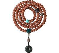 TozLu Perlenarmband, Gebetsperlen-Armband, 108 natürliche Perlen, Halskette, Armband, Vajra Bodhi Mala Gebetsperle for Yoga, Meditation, buddhistische Rosenkranzperlen, Manschettenschmuck (Farbe: A)