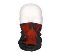 TP Multifunktionstuch, Bandana Schlauchschal, als UV-Schutz, Outdoor Halstuch oder Stirnband, unisex red skull