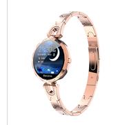 TPFNet Damen Smart Watch / Fitness Tracker IP67 - Edelstahl Armband - Android & IOS - verschiedene Farben - Gold