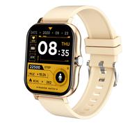 TPFNet Smart Watch / Fitness Tracker IP67 - Silikon Armband - Android & IOS - verschiedene Farben - Gold