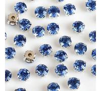 TPIONEER 3mm 4mm 5mm 7mm 8mm Silber Krallen Aufnäher Runde Strasssteine Für Handarbeiten DIY Glaskristalle Steine Kleidung Hochzeitskleid