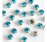TPIONEER 3mm 4mm 5mm 7mm 8mm Silber Krallen Aufnäher Runde Strasssteine Für Handarbeiten DIY Glaskristalle Steine Kleidung Hochzeitskleid