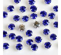 TPIONEER 3mm 4mm 5mm 7mm 8mm Silber Krallen Aufnäher Runde Strasssteine Für Handarbeiten DIY Glaskristalle Steine Kleidung Hochzeitskleid