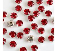 TPIONEER 3mm 4mm 5mm 7mm 8mm Silber Krallen Aufnäher Runde Strasssteine Für Handarbeiten DIY Glaskristalle Steine Kleidung Hochzeitskleid