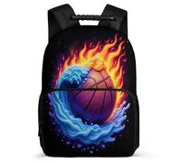TPISLI Kinderrucksack Basket Ball für Schüler 6-10 Jahre Schulrucksack Basketball Klasse 5 School Bag, Stabiler Griff Weiche Filzdetails für Schulweg Ausflug