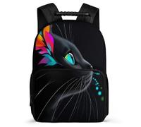 TPISLI Kinderrucksack Katze Motiv für Mädchen Jungen Klasse 3-5 Kinderrucksack Tier Kätzchen Muster 6-11 Jahre Daypack, Weiche Filzdetails Seitenfächer Reise Alltag