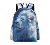 TPISLI Mädchen Kinderrucksack Löwe Muster Mittelstufe Jungen Tagesrucksack Tier Motiv Klasse 4-6 Schulranzen 8-12 Jahre Schulrucksack Jugendliche Bücher und Hefte